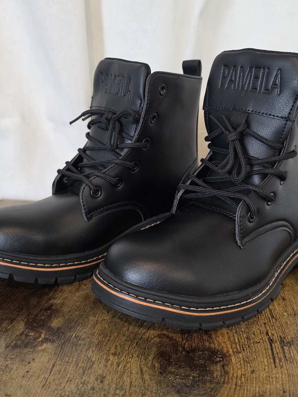 PAMEILA Unisex Combat Boots EU 38 Chunky Moto
